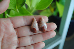 Cotton candy agate cabochons