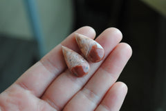 Cotton candy agate cabochons