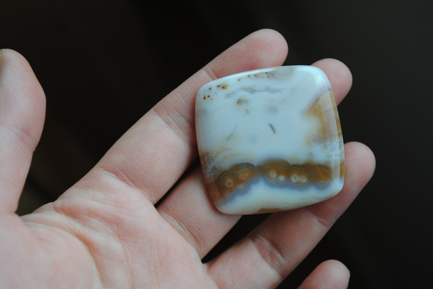Square 40mm Ocean Jasper cabochon