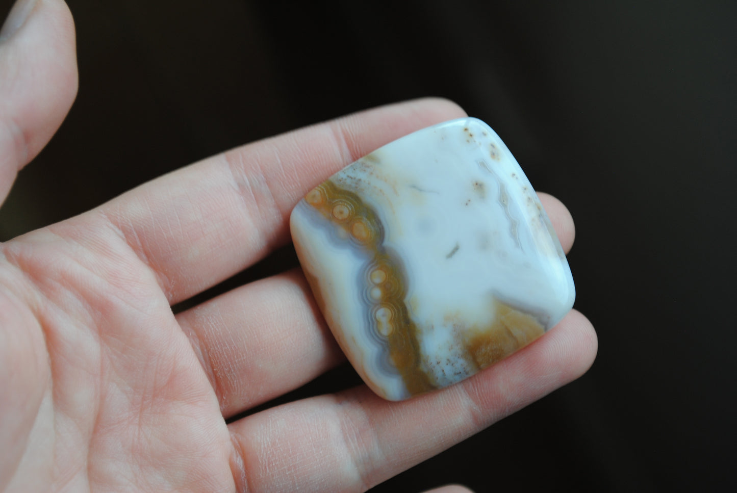 Square 40mm Ocean Jasper cabochon