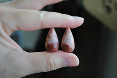 Cotton candy agate cabochons