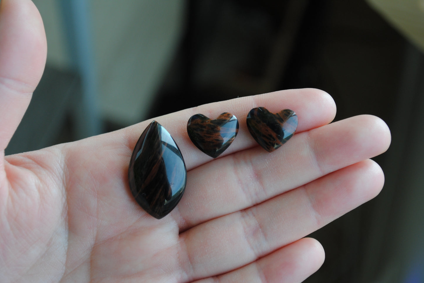 Tiger's eye cabochons