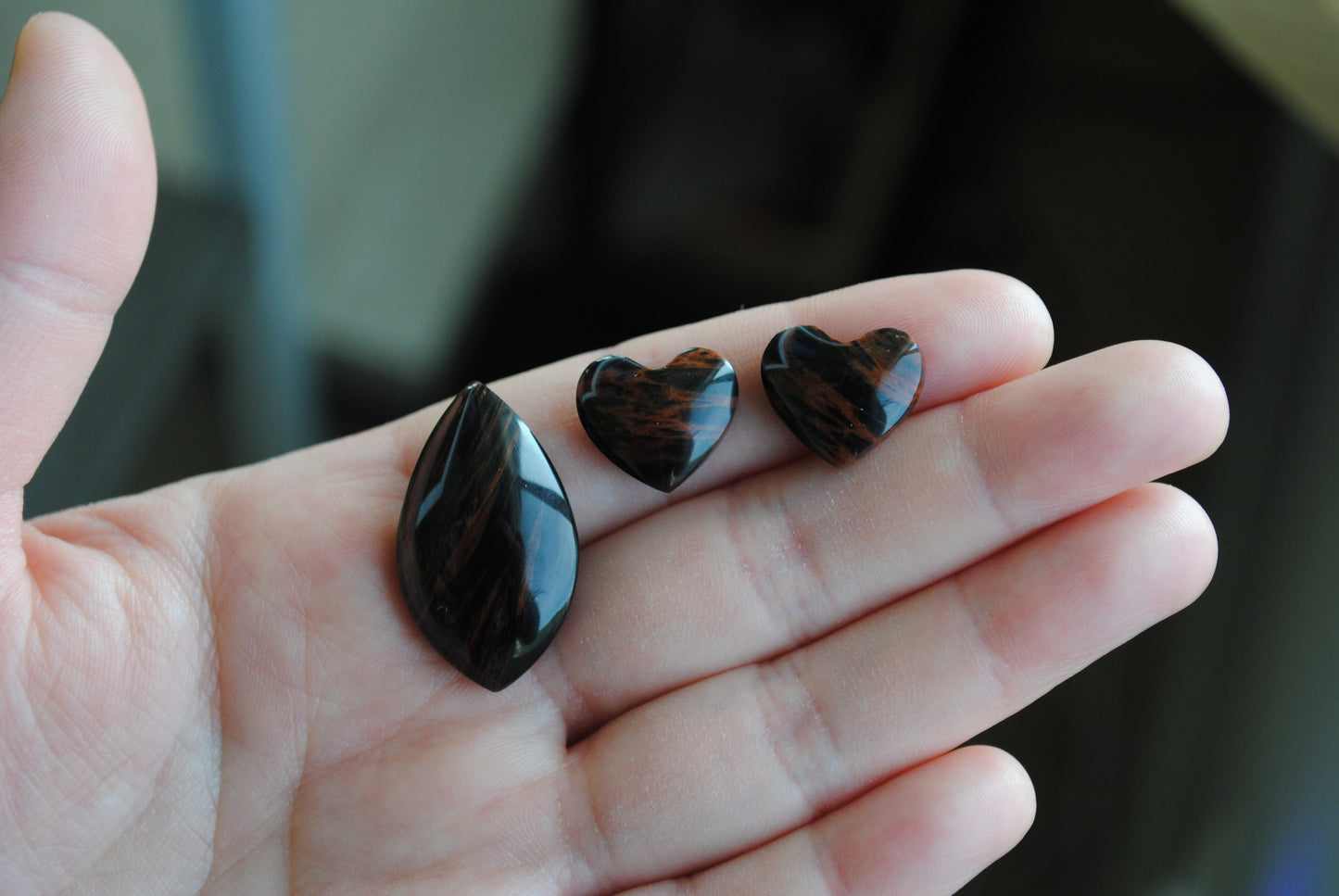Tiger's eye cabochons