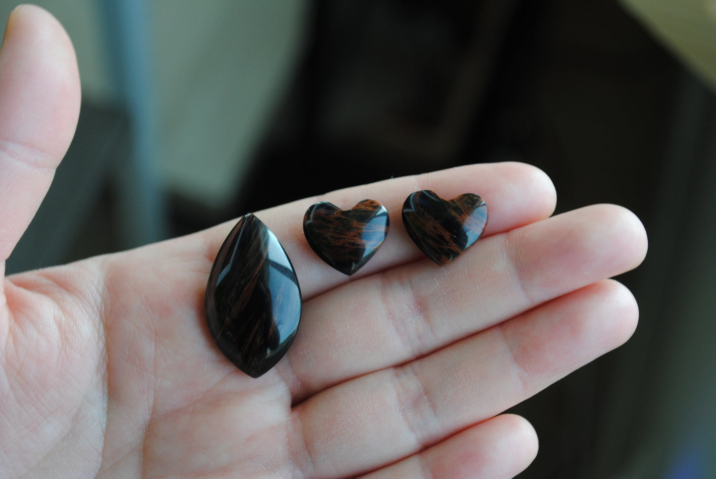 Tiger's eye cabochons