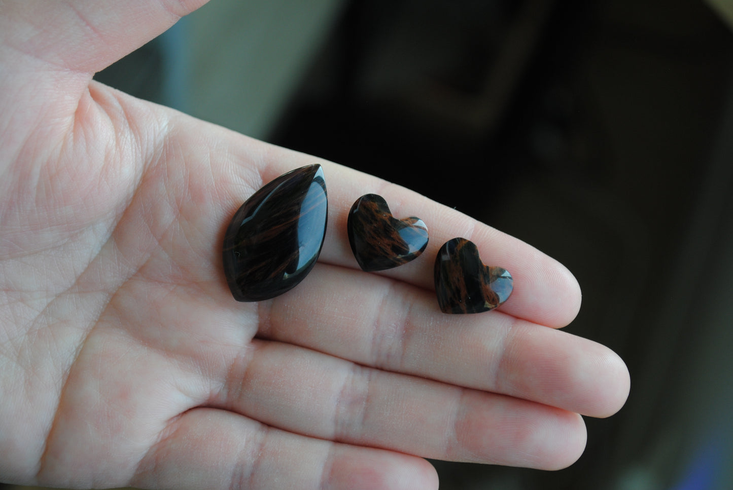 Tiger's eye cabochons