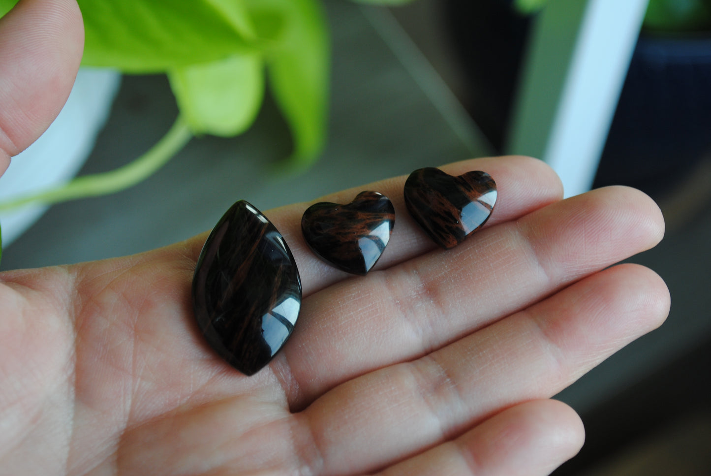 Tiger's eye cabochons