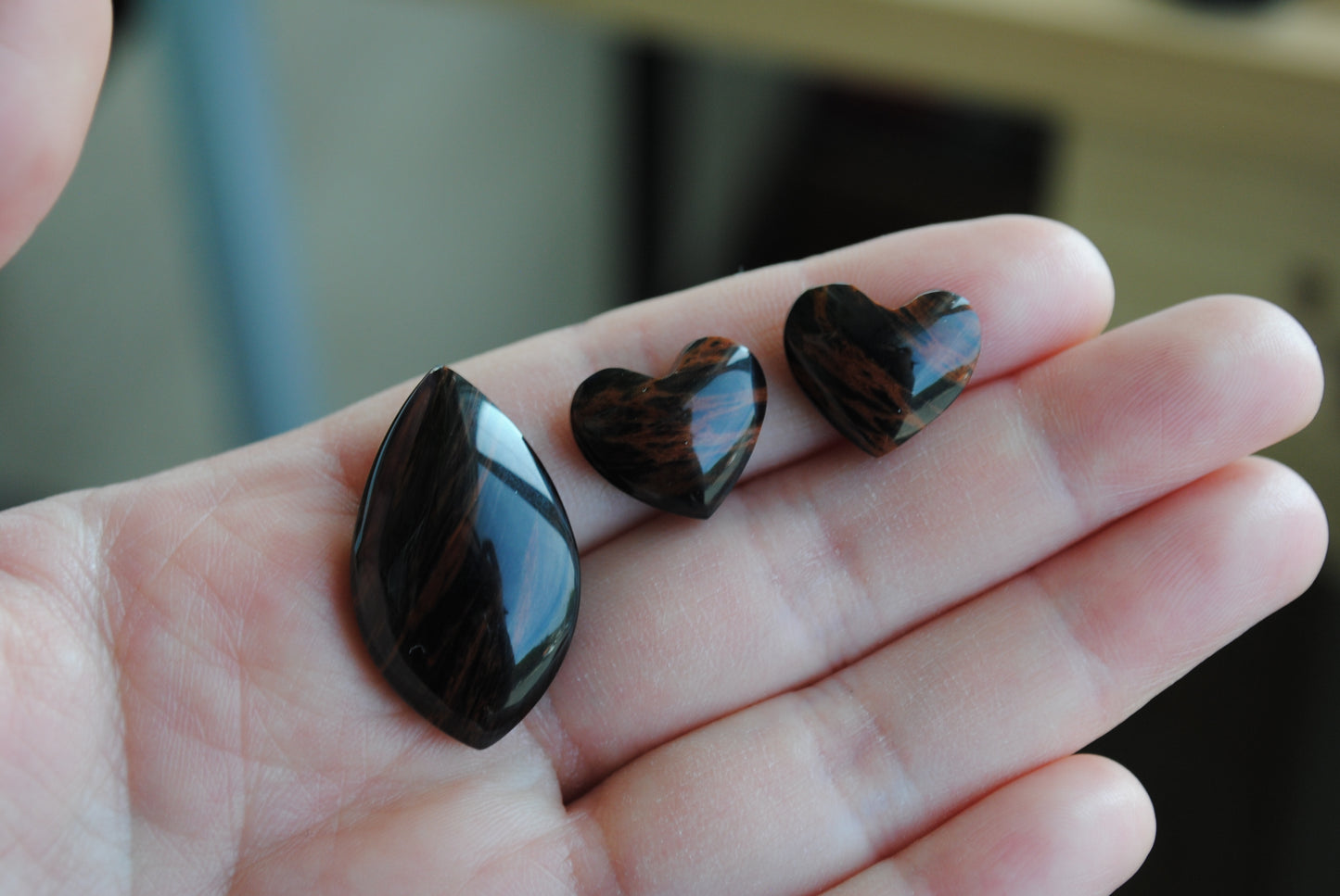 Tiger's eye cabochons