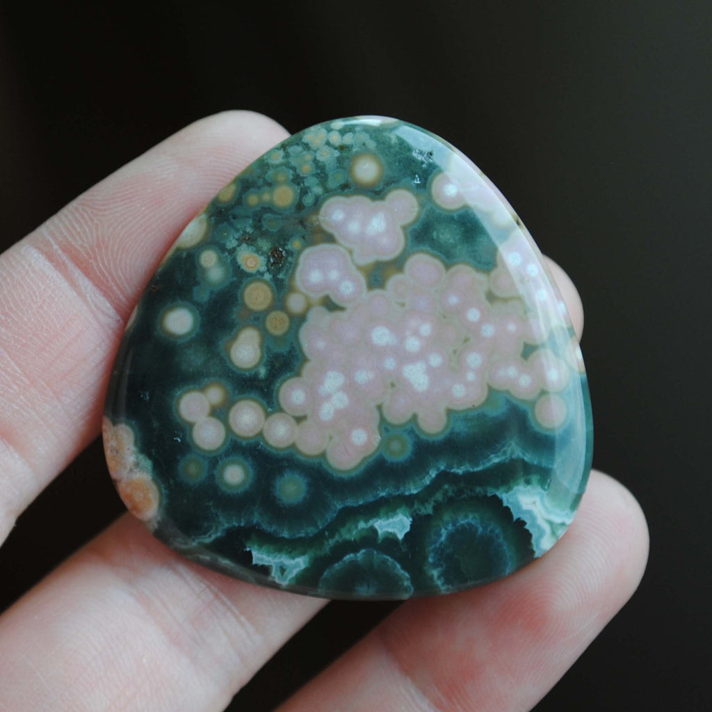 40mm trillion Ocean Jasper cabochon