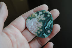 40mm trillion Ocean Jasper cabochon
