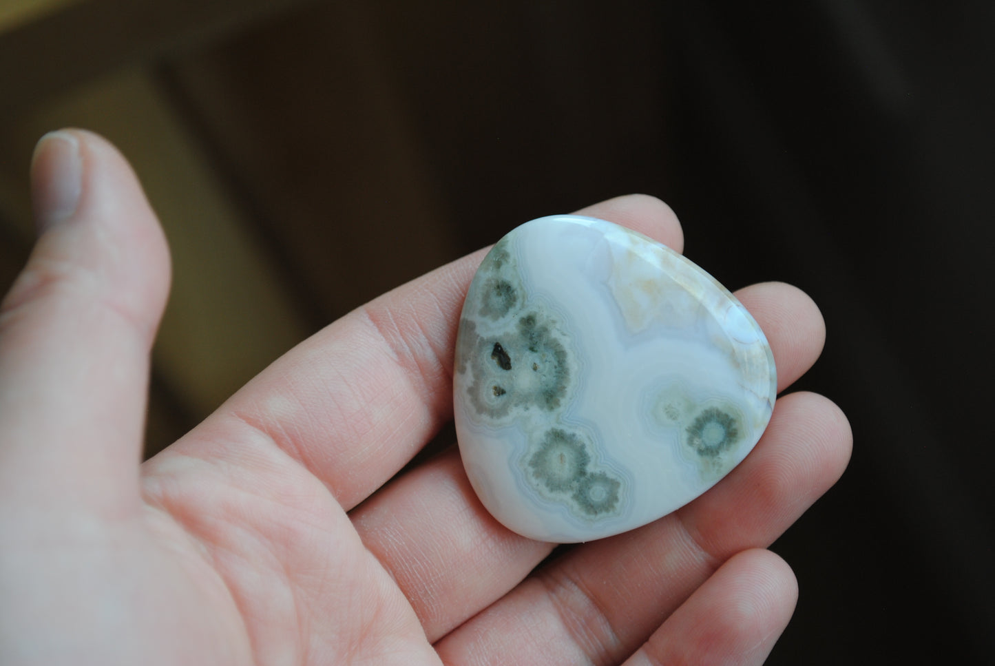 40mm trillion Ocean Jasper cabochon