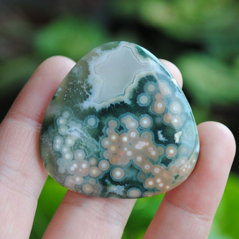 40mm trillion Ocean Jasper cabochon