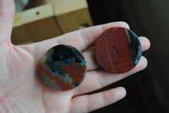 40 mm round Ocean Jasper cabochons