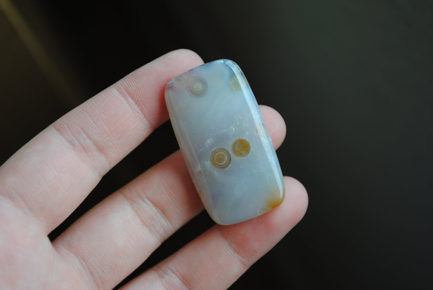 Rectangle 40x22mm Ocean Jasper cabochon