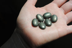 Pyrite cabochons 18x13mm ovals