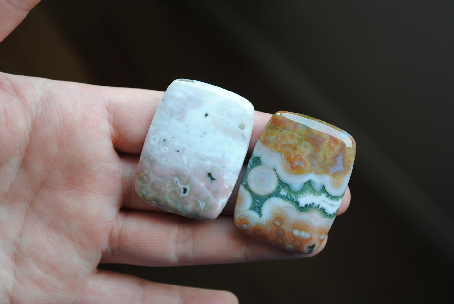 Rectangle 40x30mm Ocean Jasper cabochons