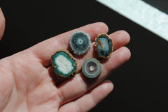 Amethyst stalactite slices