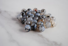 Dragon vein agate beads