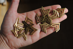 Brass chevrons