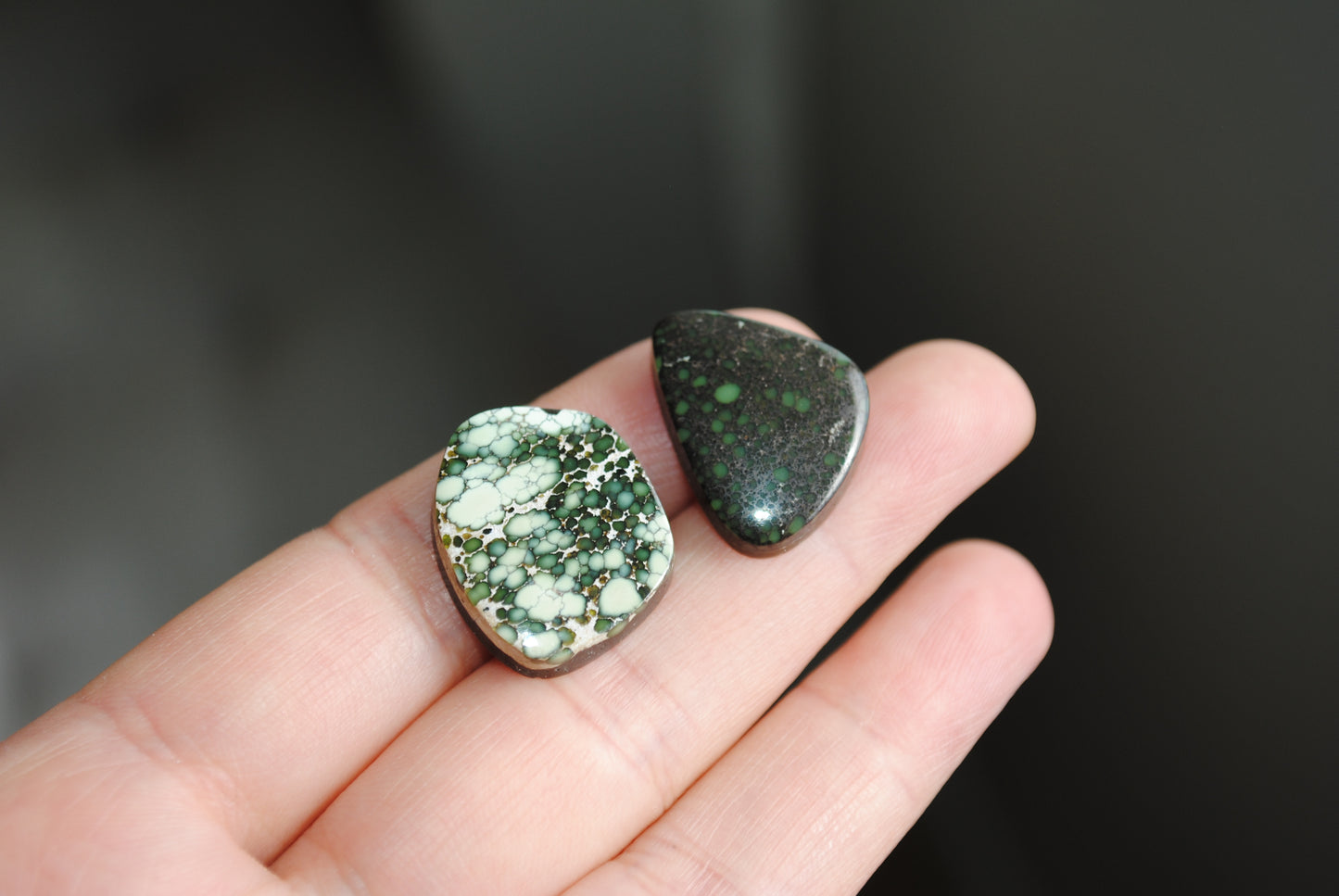 Damele variscite cabochons