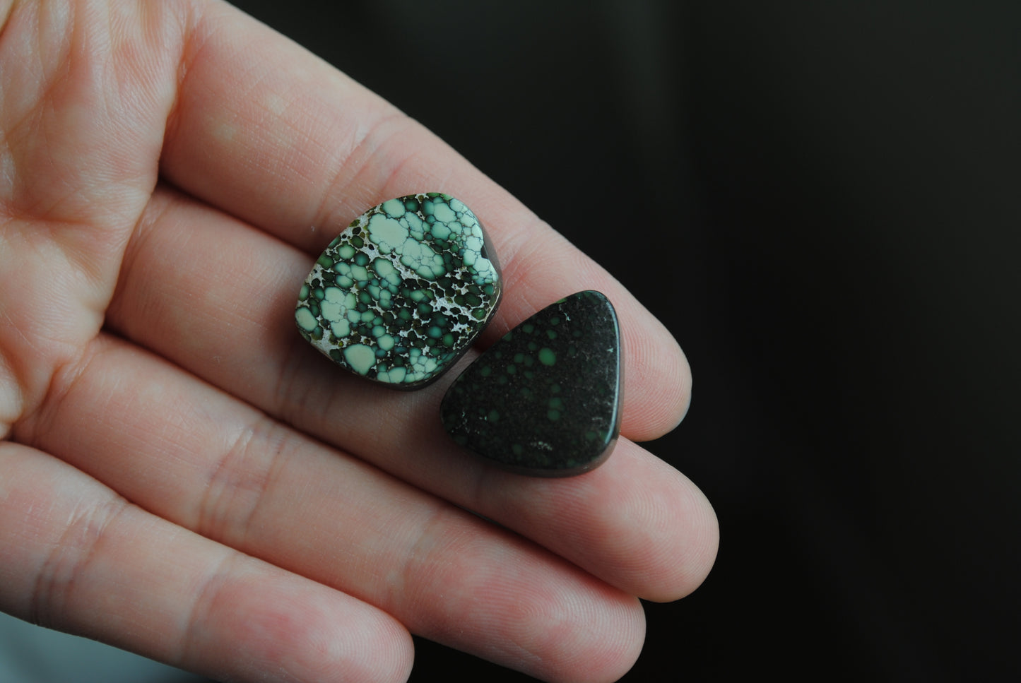 Damele variscite cabochons