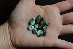 Damele variscite cabochons (Lot A)