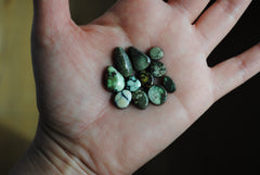 Damele variscite cabochons (Lot A)