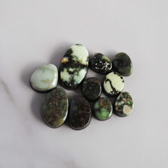 Damele variscite cabochons (Lot B)