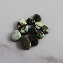 Damele variscite cabochons (Lot B)