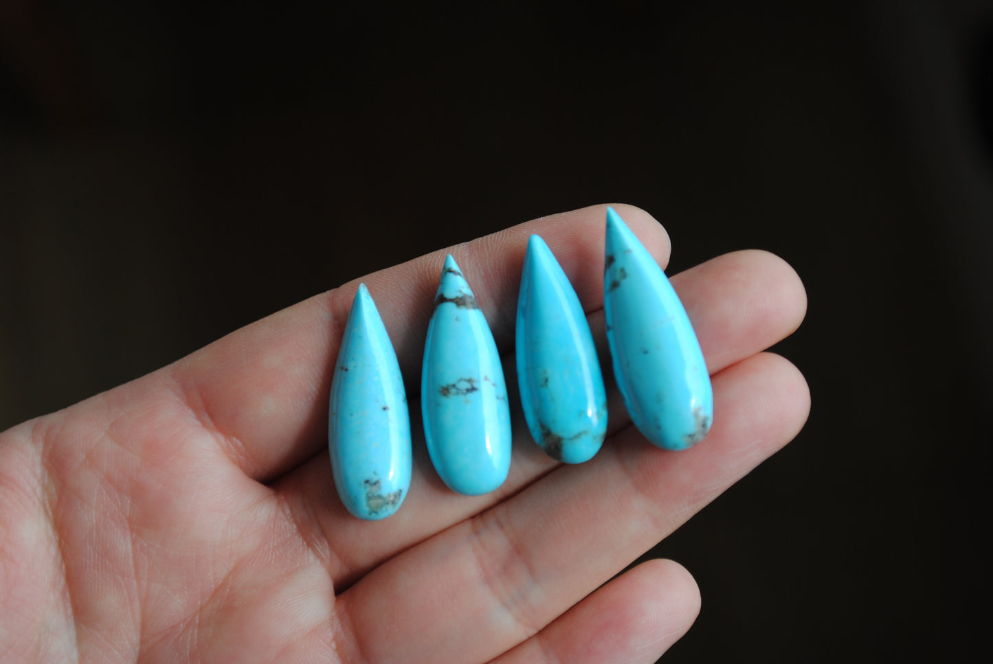 Kingman turquoise cabochons