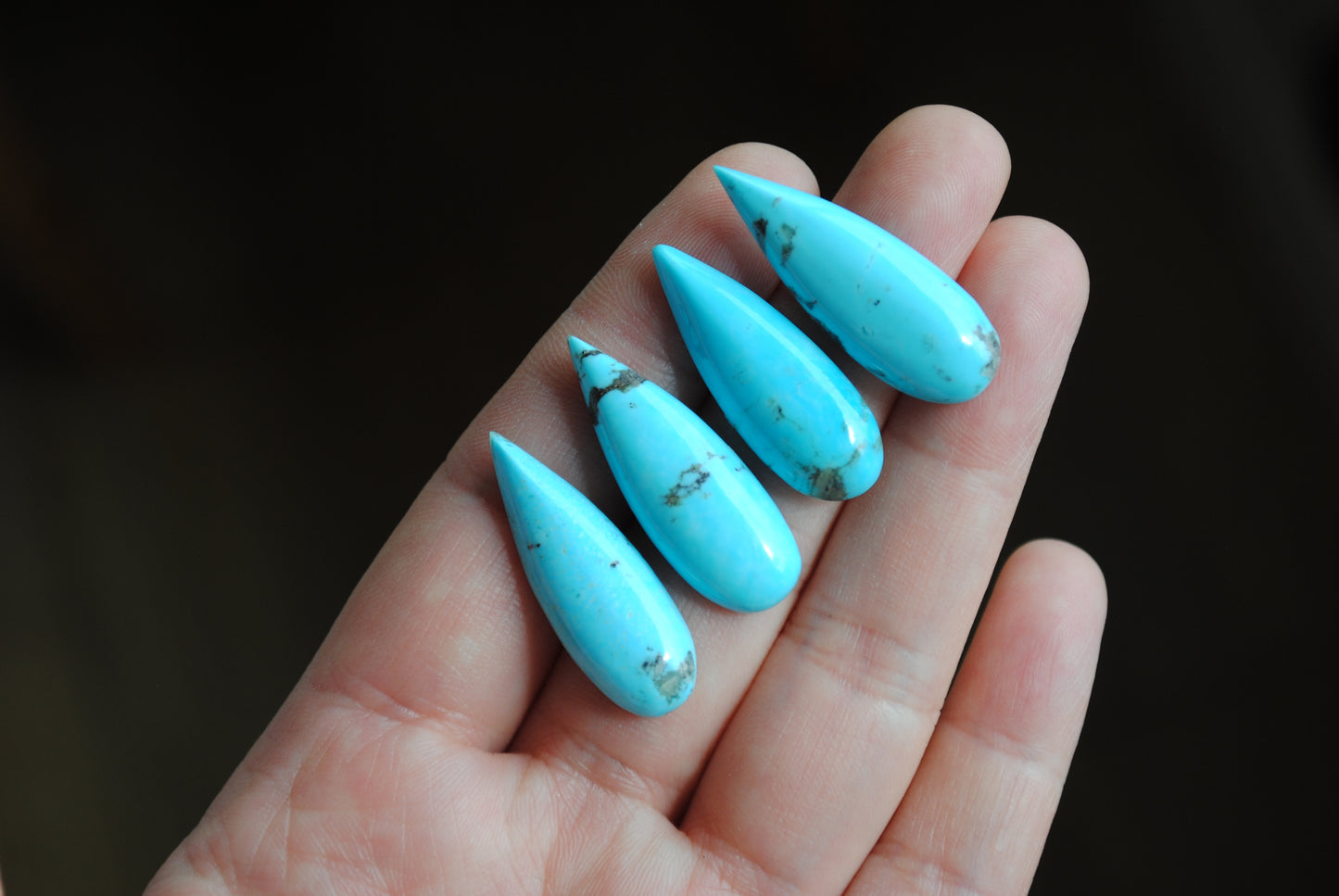 Kingman turquoise cabochons