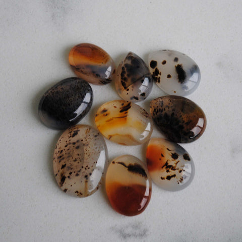 Montana agate cabochons (Lot G)