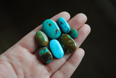 Turquoise Mountain turquoise cabochons