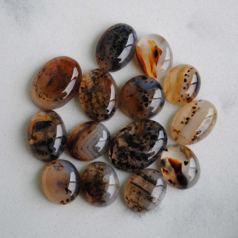 Montana agate cabochons (Lot I)