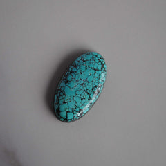 Number 8 turquoise cabochon