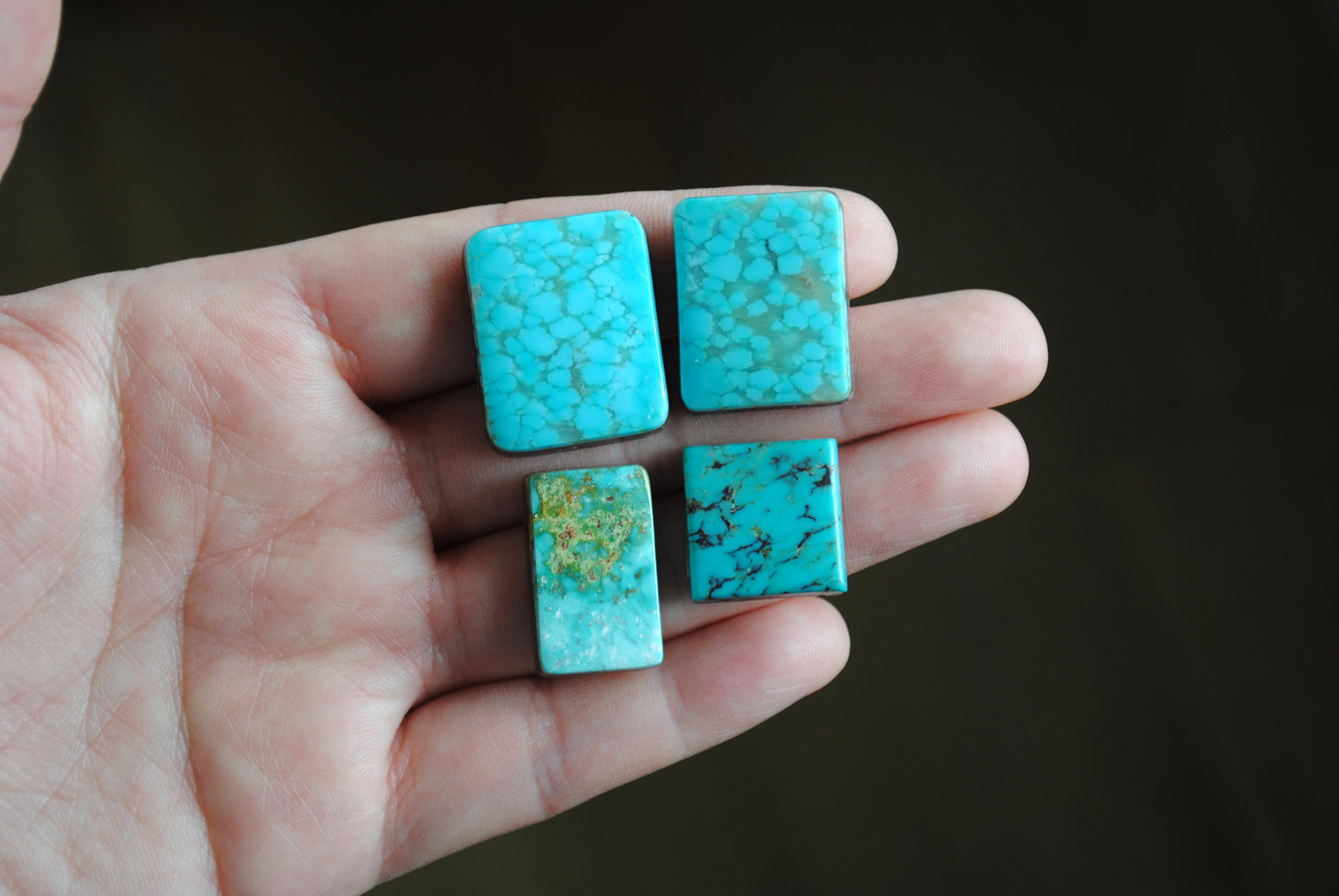 Turquoise Mountain turquoise cabochons