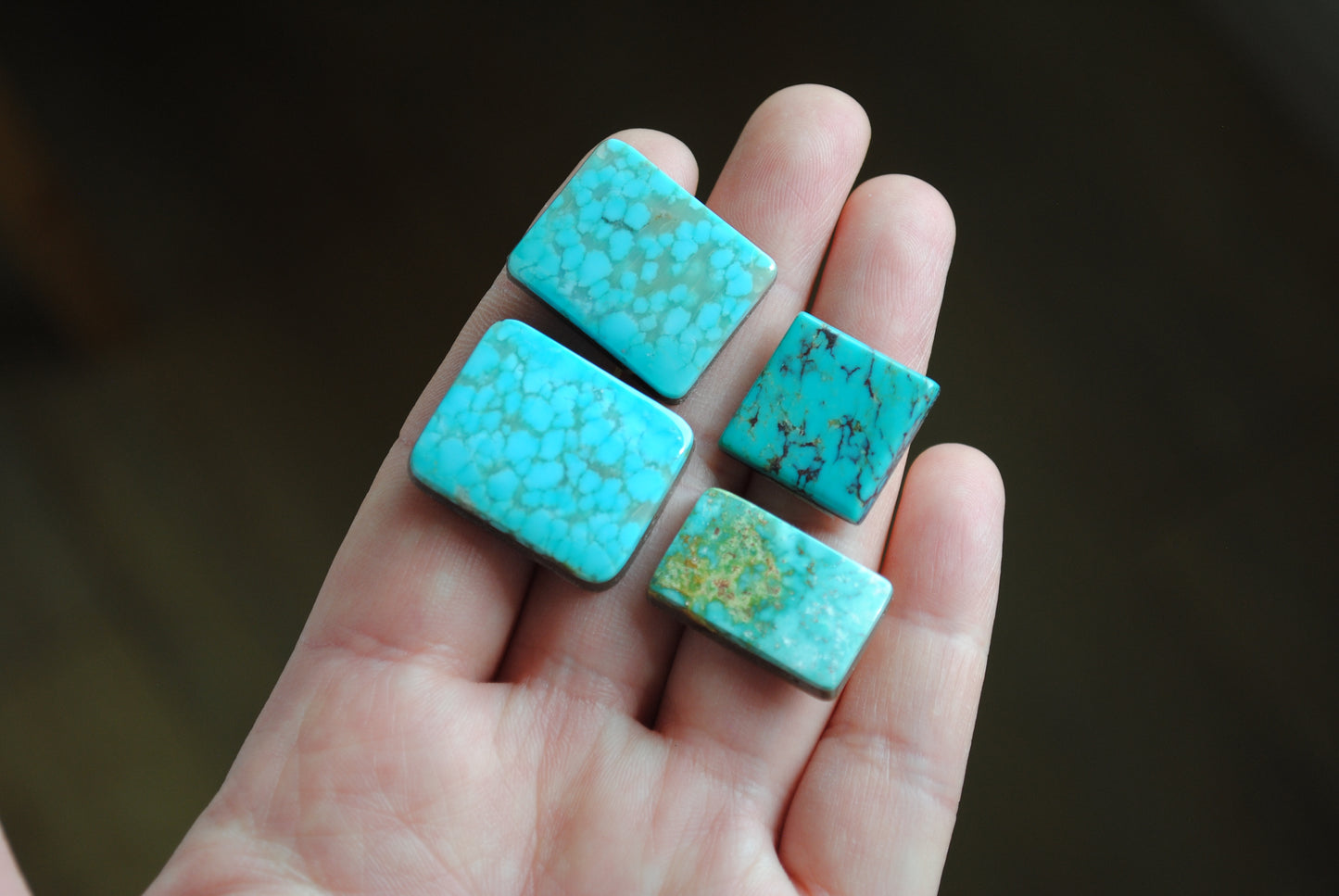 Turquoise Mountain turquoise cabochons