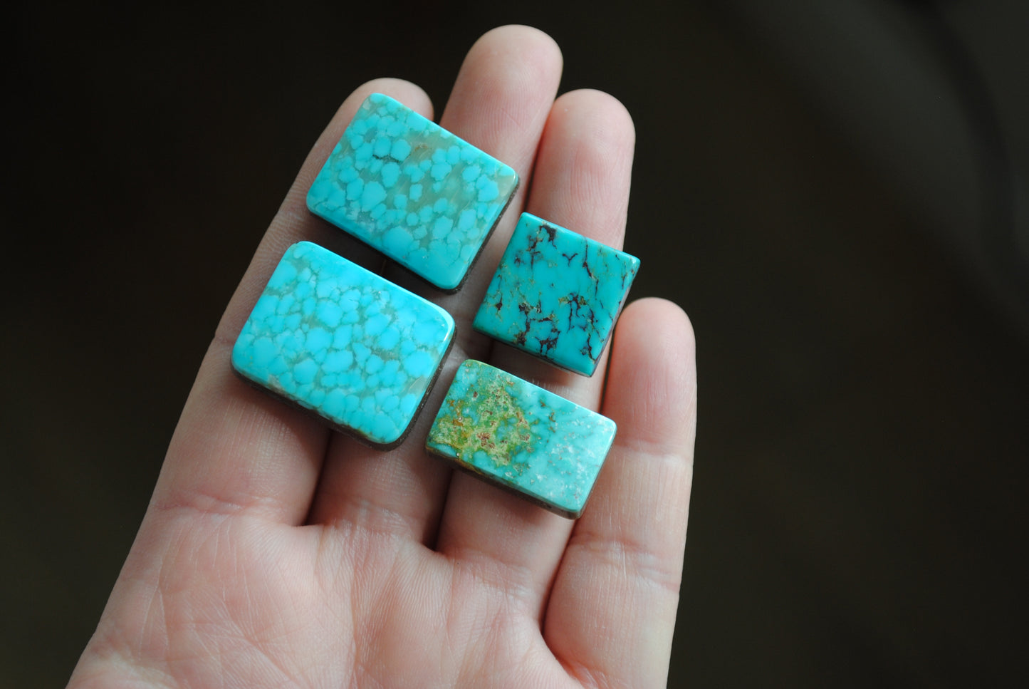 Turquoise Mountain turquoise cabochons