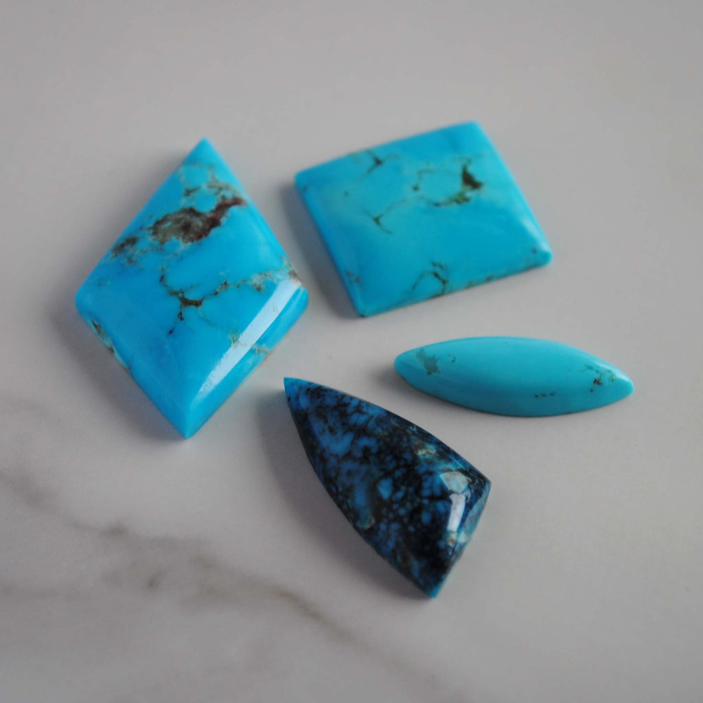 Kingman turquoise cabochons