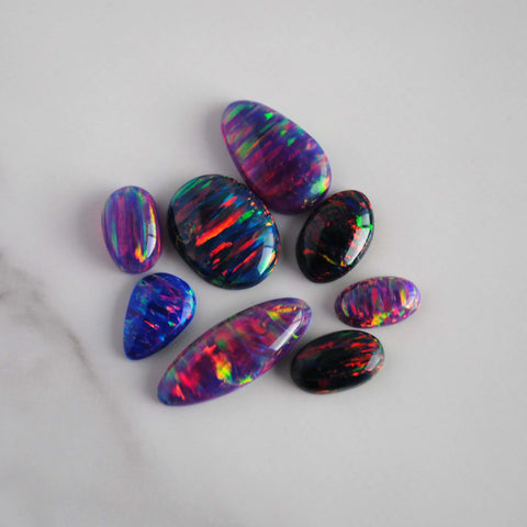 Aura opal cabochons (Lot A)