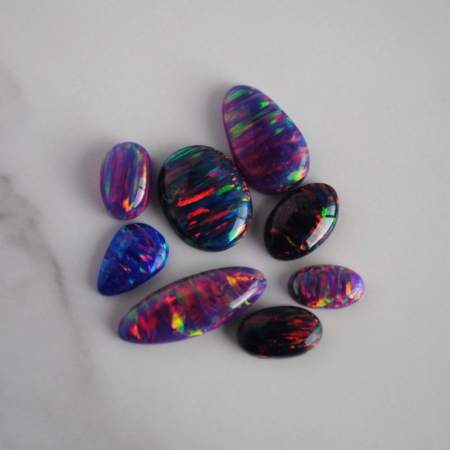 Aura opal cabochons (Lot A)
