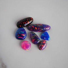 Aura opal cabochons (Lot C)