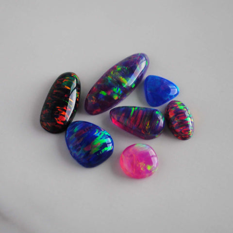 Aura opal cabochons (Lot C)