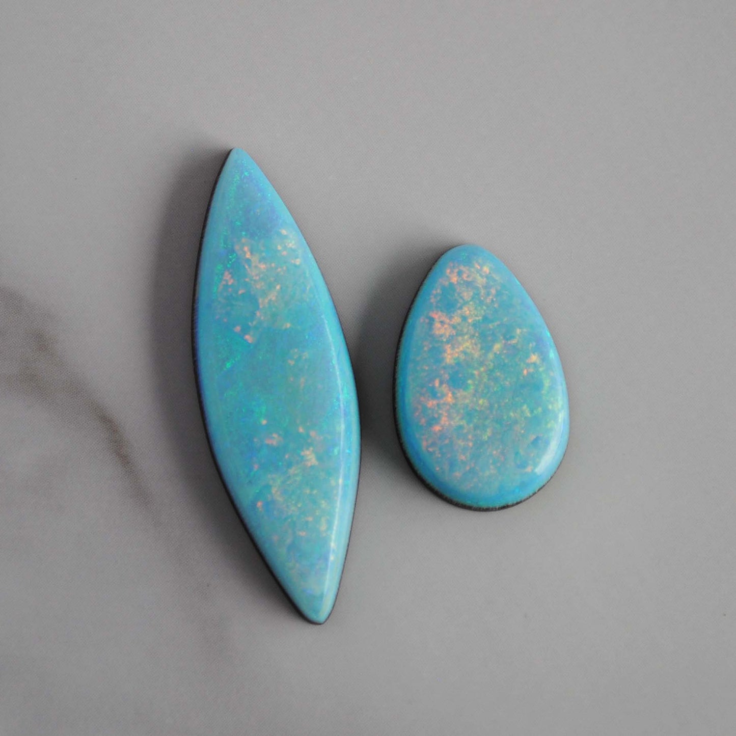 Sterling opal cabochons