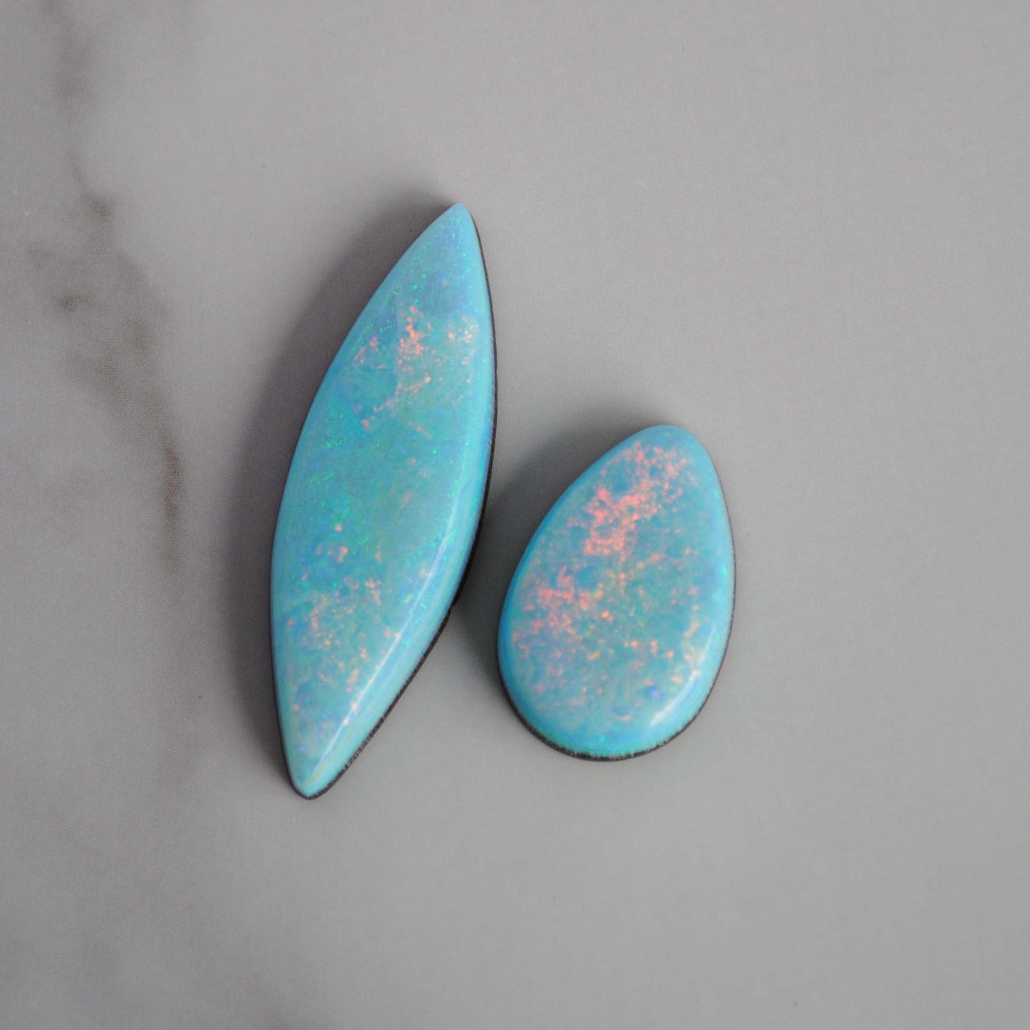 Sterling opal cabochons
