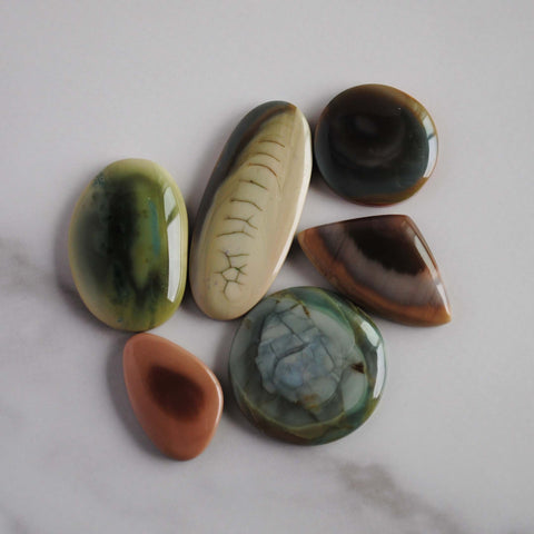 Imperial jasper cabochons