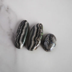 Lace agate cabochons