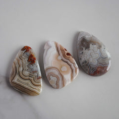 Crazy lace agate cabochons