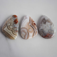Crazy lace agate cabochons