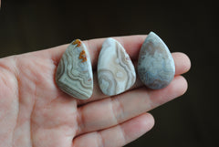 Crazy lace agate cabochons