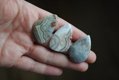 Crazy lace agate cabochons